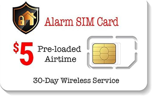 SpeedTalk Mobile $5 Alarm SIM Card for GSM Home/Business Security Alarm System