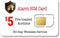 SpeedTalk Mobile $5 Alarm SIM Card for GSM Home/Business Security Alarm System