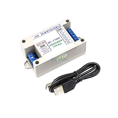 Deeoee DC 12V-24V WAV MP3 Voice Module Sound Player with Box Case 128M