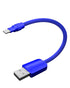 chubbycable Cute Chubby Power Bank Friendly Cable, Durable Fast Charging Short USB C Cable, Dark Blue, USB-A to Type-C