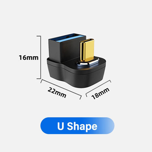2 pcs USB3.0 to Type-C Magnetic Adapter, Type-C Male to USB3.0 Female for Laptop and Desktop Devices