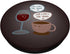 Wine VS Coffee - Funny Fight Grip Wine & Coffee Lover Gift PopSockets PopGrip: Swappable Grip for Phones & Tablets PopSockets Standard PopGrip