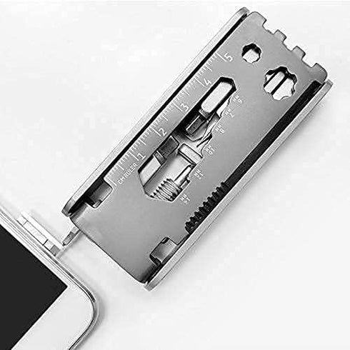 SILVERHERO 22-in-1 Bike Tool Folding Multitool Deluxe Cycling Tool Kit with Screwdrivers & Wrench, Simcard Tray Ejecter