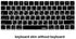 XSKN Arabic Language Keyboard Silicone Cover Skin for Apple Magic Keyboard (MLA22LL/A), US Layout - Black