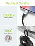 Short USB C to Lightning Cable 6 Inch, 3 Pack 0.5 Foot Fast Charging Braided Cord for iPhone 14 13 12 11 Pro Max
