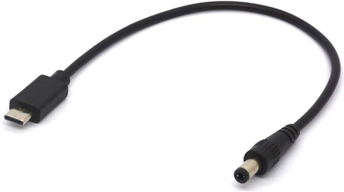 USB Type C to DC Cable, USB-C Male to DC 5.5 x 2.5 Male Power Plug for Table
