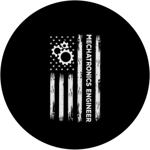 Mechatronics Engineer American Flag PopSockets Standard PopGrip, Mechatronic Engineering