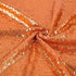 Orange Sequin Backdrop Curtains, 4 Panels 2FTx8FT Glitter Orange Photo Backdrop for Party, Wedding, Baby Shower,