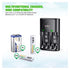 EBL Smart Rapid Charger for AA AAA 9V Rechargeable Batteries, Ni-MH Ni-CD Compatible
