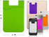 Silicone Phone Card Holder Sockets, Stick-on ID Credit Card Wallet Pouch Sleeve for Most Smartphones (Hot Pink)