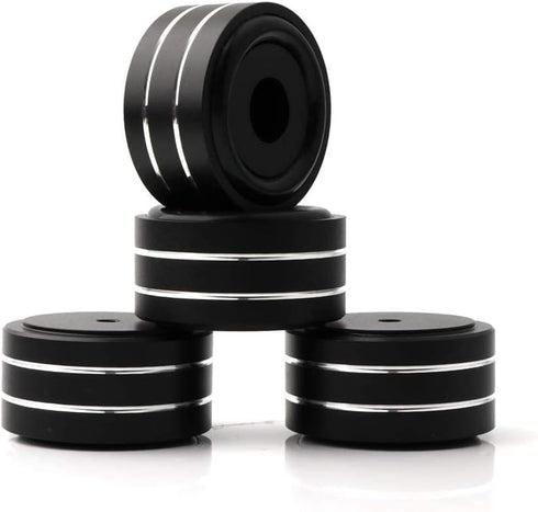 Monosaudio 4Pcs 40x20mm Speaker Isolation Feet, Single-sided 3M Adhesives, Speaker Spike Pads with Non-Slip Rubber