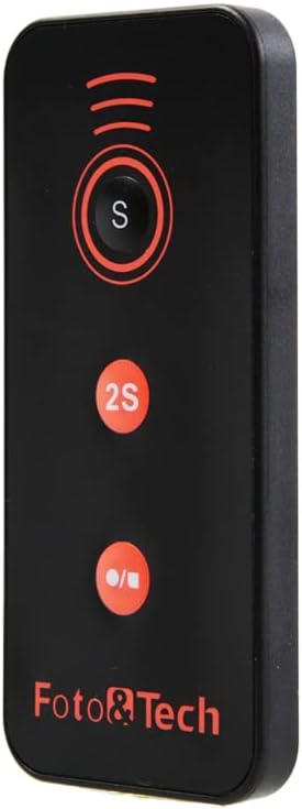Foto&Tech IR Wireless Remote Control for Sony A7R IV III II, A7III A9 A7 II A7 A7R A7S A6600 A6500 A6400 A6300 A6000