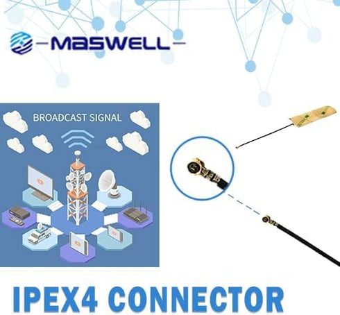 Internal Antenna Triple Band WiFi for Wimax Zigbee Bluetooth 2.4G, 5G, 6G, Cellular 5G, 4G LTE High Gain
