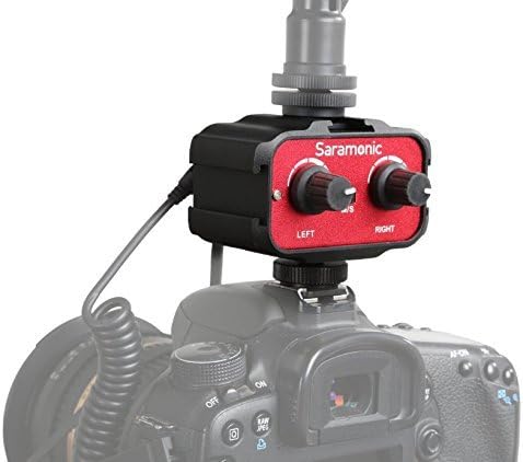 Saramonic SR-AX100 2 Channel 3.5mm Audio Adapter (Red/Black)