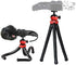 AceTaken 12'' H6 H5 H4n H2n H1n Flexible Tripod Stand for Zoom Recorder - Black+red