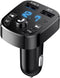 FM Bluetooth Transmitter for Car - Wireless Bluetooth Audio Adapter, Handsfree Calling, Dual USB Ports Quick Charger