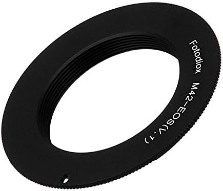 Fotodiox Lens Mount Adapter for M42 Type 1 Screw Mount SLR Lens to Canon EOS (EF, EF-S) Camera Body