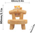 JLEivvi Cute Dog Wooden Phone Stand Mini Desktop Holder for All Mobile Phones, Adorable Home Office Decor Accessories