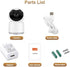 Tuya 3MP Indoor Pan-Tilt Smart Camera for Home Security, Motion Tracking, 2-Way Audio, Compatible with Alexa & Google