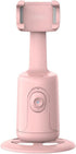 Auto Face Tracking Tripod - 360° Rotation Phone Holder for Vlogs, Live Streaming, No App Required, Pink