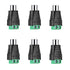 RCA to AV Screw Terminal Connector, Phono RCA Female Jack Solderless Converter, Audio/Video Connector for Speaker Wire