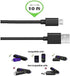 AMSK POWER 10 H2G2-42 MST3K-US feet MicroUSB to USB Cable for Google Chromecast HDMI Streaming Media Player Model Data