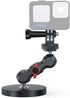 SUREWO Magnetic Camera Mount with Mini Universal Head, Magnetic Base Stand with 1/4"-20 Thread for GoPro Hero 12 11 10