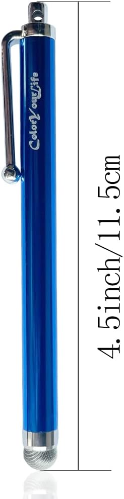 7 Pack Micro-Knit Hybrid Fiber Tip Universal Capacitive Stylus Pens for iPad, iPhone, Android Smart Phone, Tablet
