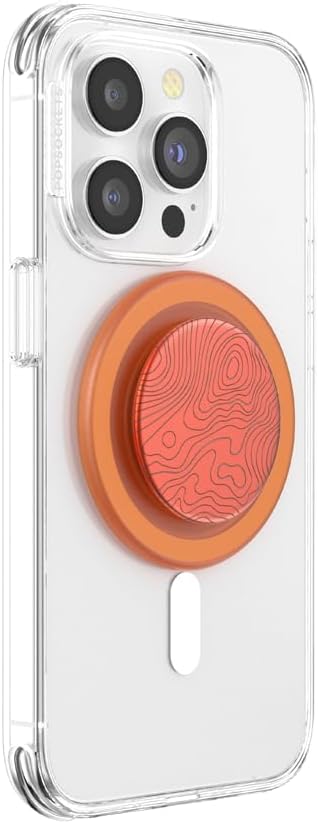PopSockets Phone Grip Compatible with MagSafe, Wireless Charging Compatible Phone Holder, Into The Woods - Alum Topo