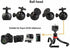 AceTaken 12'' H6 H5 H4n H2n H1n Flexible Tripod Stand for Zoom Recorder - Black+red