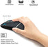 WFB Bluetooth Wireless Mouse for Laptop, Foldable Arc 180° Rotating Silent Click Portable Curved Computer Mice for