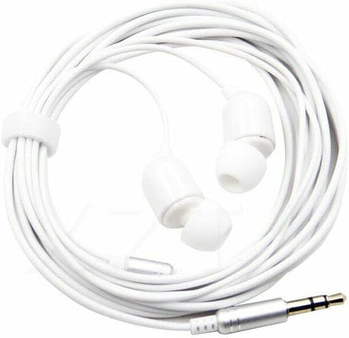 10FT 3 Pack Earbuds - 3.5mm Stereo Headset Earphones with 3 Meter Wired Extension for Live Streaming & Webcasting.