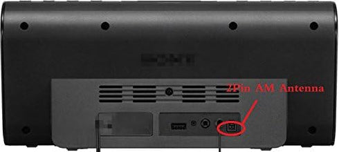 Ancable Replacement AM Antenna, 2-Pin Mini Connector for Sony Compact Disc Receiver Models