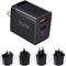 STATIK Fast-Charging GaN Power Adapter - 45W Dual USB C & USB, Foldable Compact Travel Charger for iPhone, iPad,