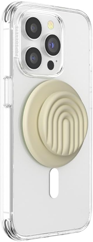 PopSockets Round Phone Grip Compatible with MagSafe, Adapter Ring Included - Mist, Wireless Charging Compatible