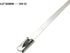 HS Metal Zip Ties, 11.8 Inch Stainless Steel Cable Tie, 100 Pack, Heavy Duty Self-Locking Strap