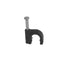 100 Pack Black RG6 Cable Clips, 8mm