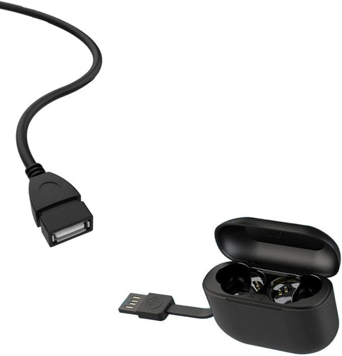 USB Extension Power Charging Adapter Compatible for JLab Go Ai Pop/Sport, JLab Epic Air an/Sport ANC, JLab JBuds Air Pro Wireless Bluetooth Earbuds Case USB Female Cable