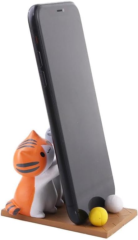Cute Cat Smartphone Holder Stand, Cartoon Animal Phone Desk Holder, Decorative Home Ornaments for Birthday Gifts