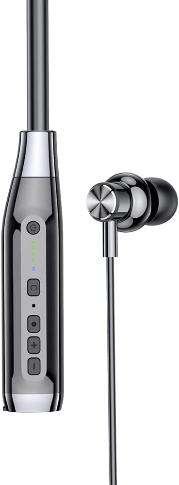 Wireless Bluetooth Headphones with TF Card Slot, 100H Playtime Neckband Earbuds for Sports, Home Office, Video