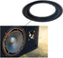 Fielect 2Pcs 3.5inch Foam Speaker Edge Surround Rings Replacement Kit for Speaker Repair, Black