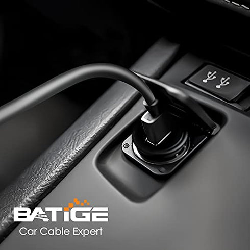 BATIGE 6ft Single Port USB 3.0 Male to Female Waterproof Car Mount Cable for Truck Boat Motorcycle Dashboard