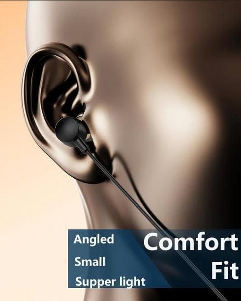 ZXQ Lapel-Clip Neckband Bluetooth Earbuds with Microphone,Magnetic Clip in-Ear Wireless Headphone Earphone