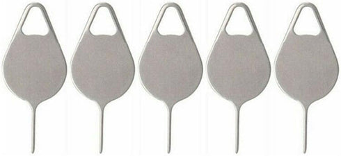 Tustao 5 Pcs Silvery Universal Card Needle, Sim Card Tray Opening Removal Tool,