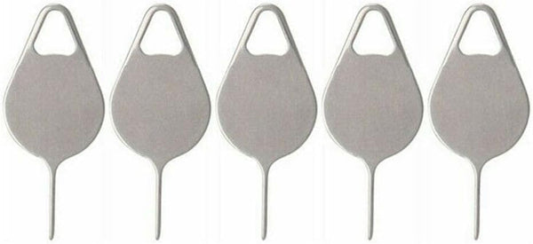Tustao 5 Pcs Silvery Universal Card Needle, Sim Card Tray Opening Removal Tool,