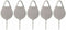 Tustao 5 Pcs Silvery Universal Card Needle, Sim Card Tray Opening Removal Tool,