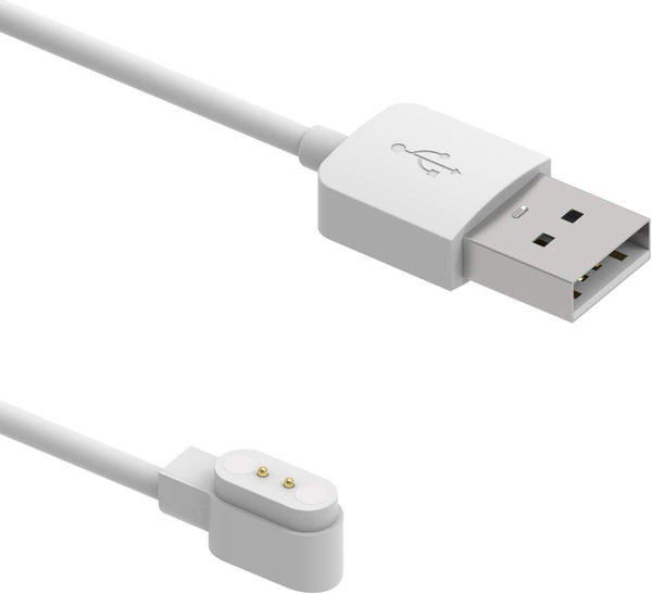 White Smart Watch Charger for VeryFit ID208BT/ID207, Magnetic Replacement USB Charging Cable Cord
