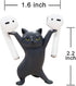 Cute Stuff Home Decor Fun Kitty Decoration, Magnetic Dance Cat AirPod Holder for Apple AirPods 1&2 3 Pro (Black)