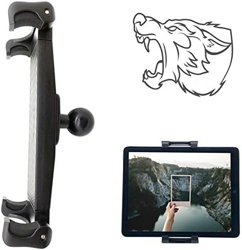 Lycan Series Tablet Smartphone Holder with 1" Rubber Coating Ball for iPad Pro, iPhone, Galaxy Tab