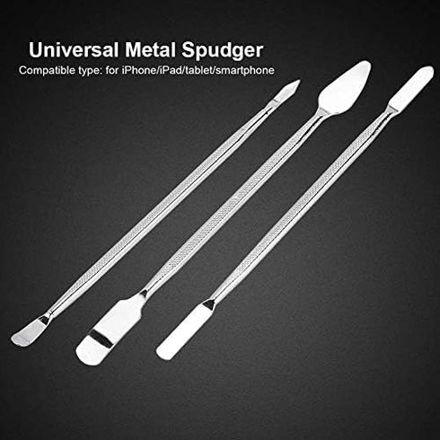 Metal Spudger Set, Universal 3pcs/set Dual Ends Spudger Kit, Metal Pry Tool for Tablet and Smart Devices